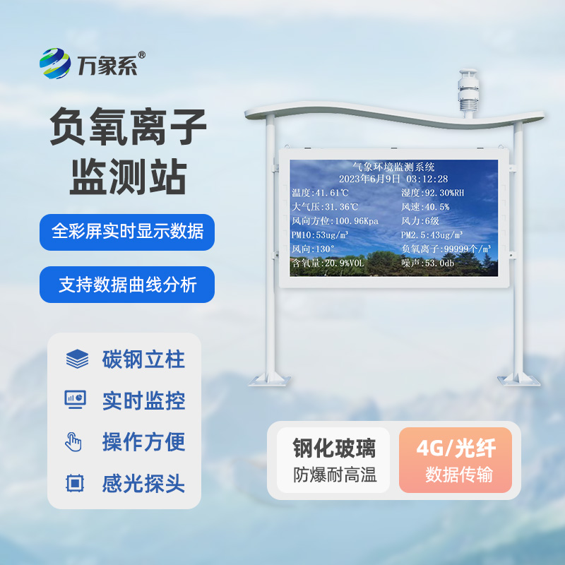 高智能一體化負(fù)氧離子監(jiān)測(cè)站：氣象數(shù)據(jù)一網(wǎng)打盡